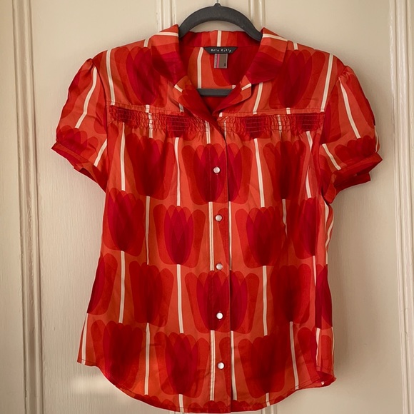 Orla Kiely Tops - Orla Kiely Silk Tulip Blouse